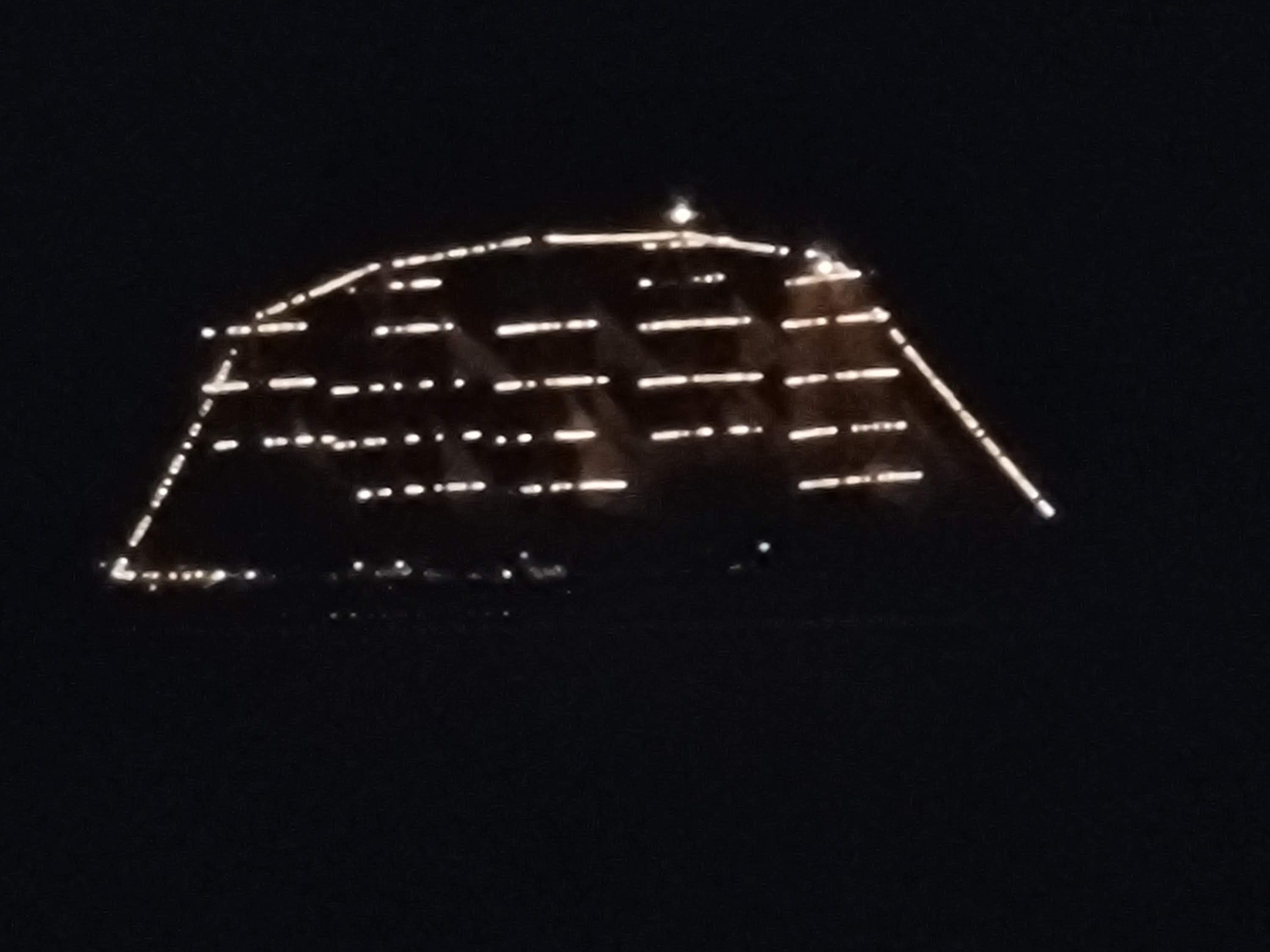 Royal Clipper as seen from the Disney Dream