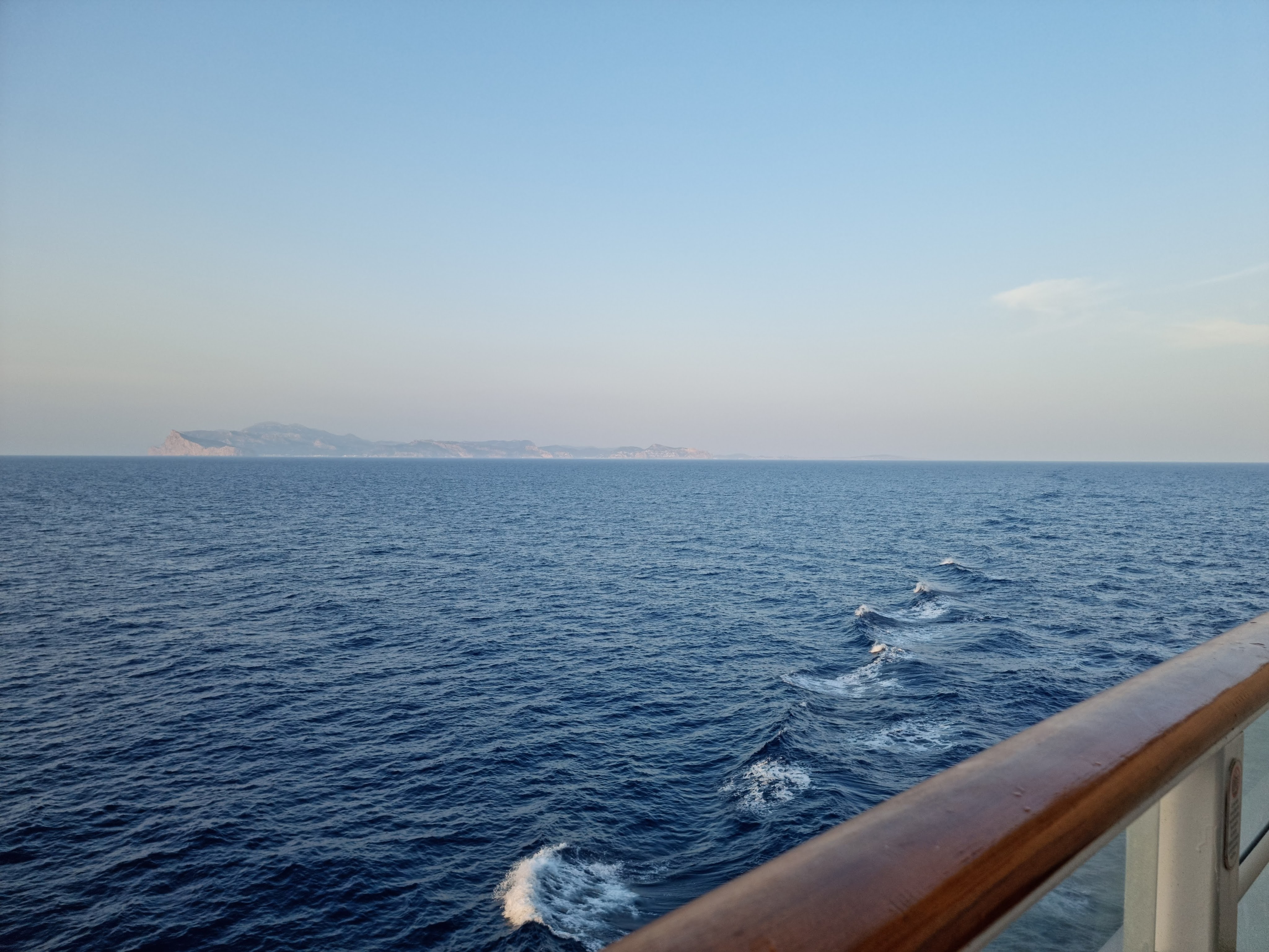 The Mallorcan coast, as seen from thr Disney Dream.