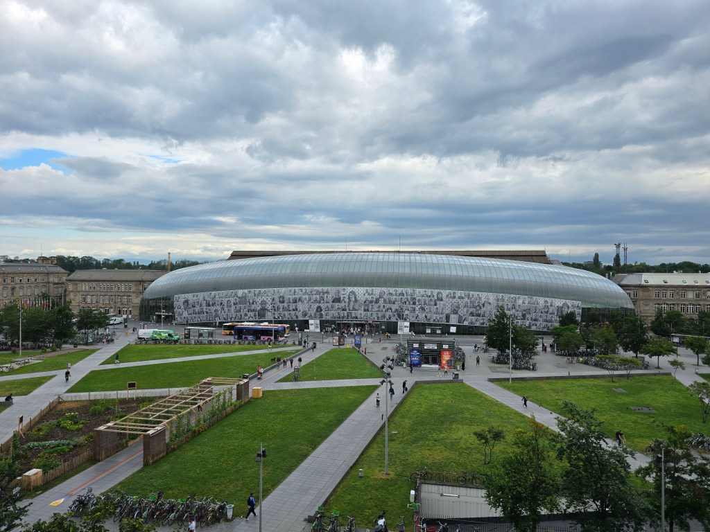 Strasbourg train station, glass canopy
