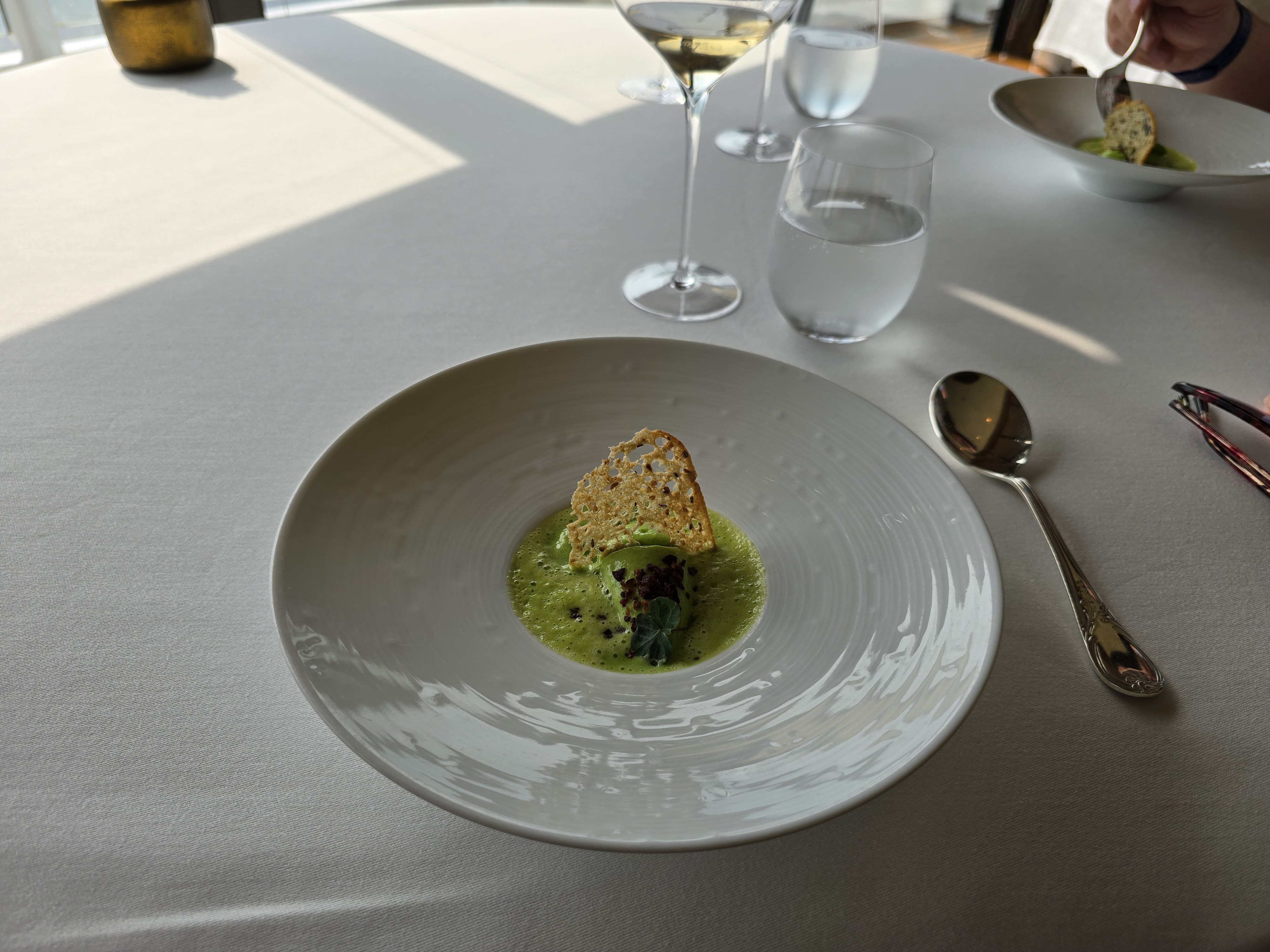 Pea soup at Remy on the Disney Dream